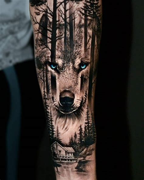 realistic wolf tattoos.